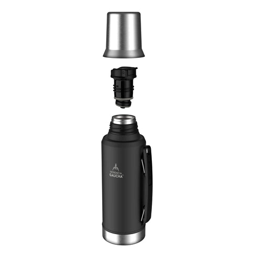 HERENCIA GAUCHA | Termo para mate de 1L con pico cebador.