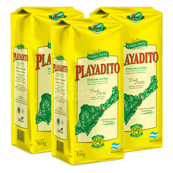 Yerba Mate PLAYADITO Pack x3 500g