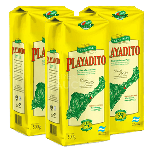 Yerba Mate PLAYADITO Pack x3 500g