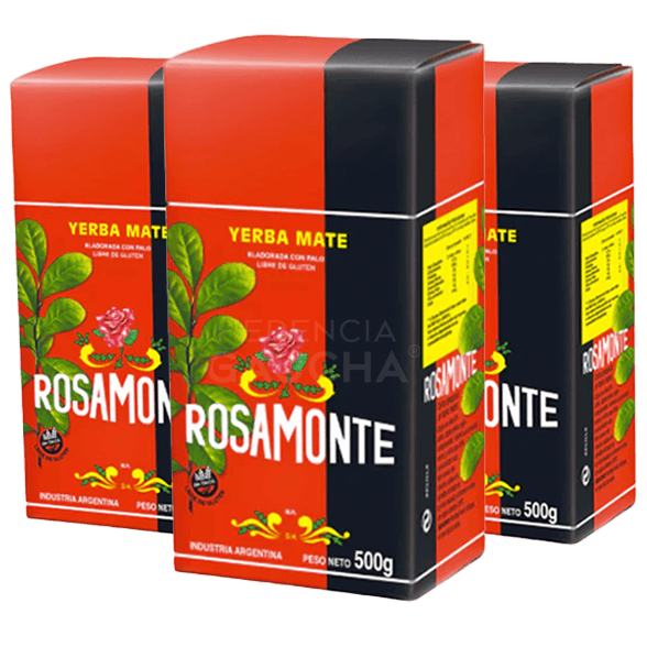 Yerba Mate Rosamonte Tradicional Pack x3 500g