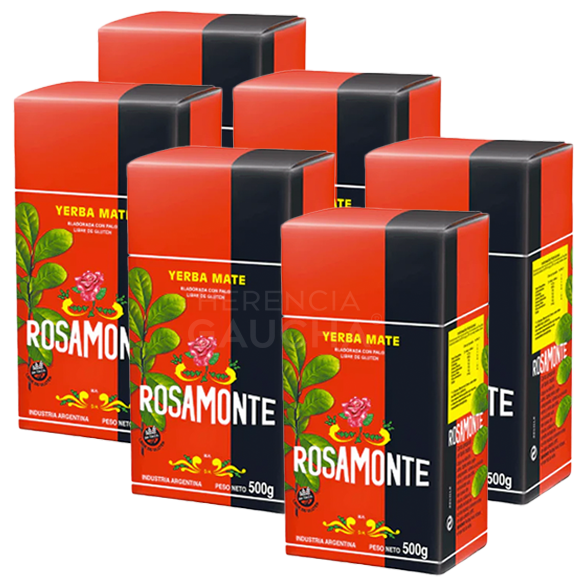 Yerba Mate Rosamonte Tradicional Pack x6 500g