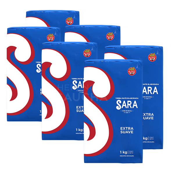 Yerba Mate Sara Azul Pack x6 1kg
