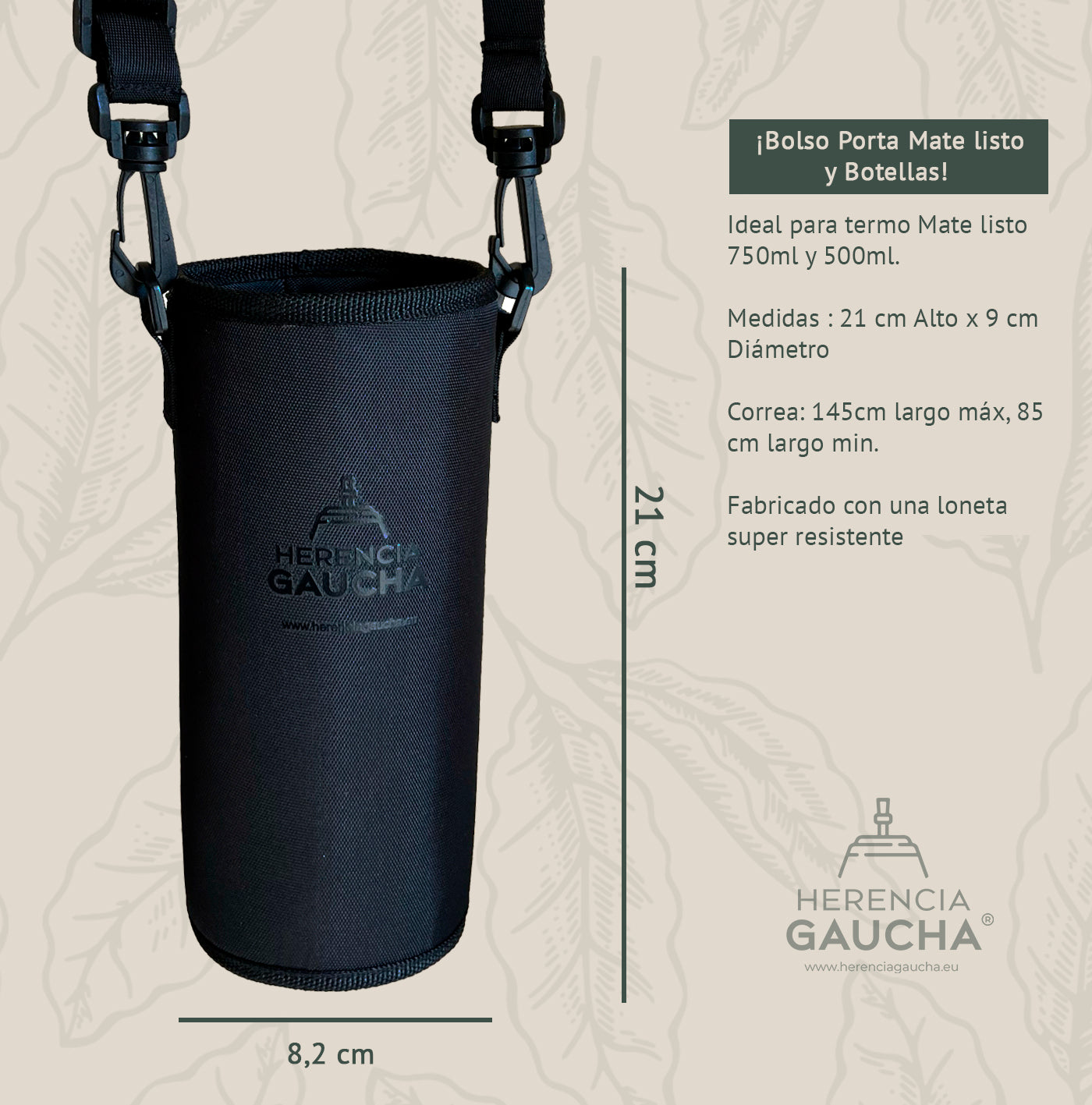 Bolso porta mate listo / porta botellas !