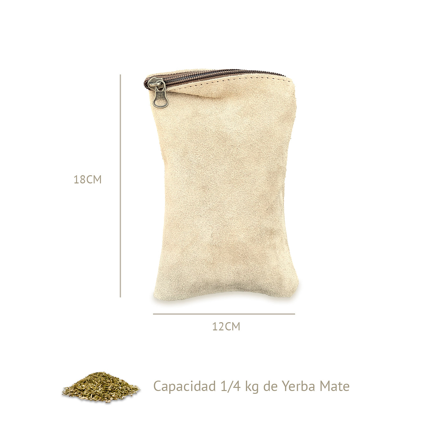 HERENCIA GAUCHA - Yerbera de Gamuza 1/4 Kg