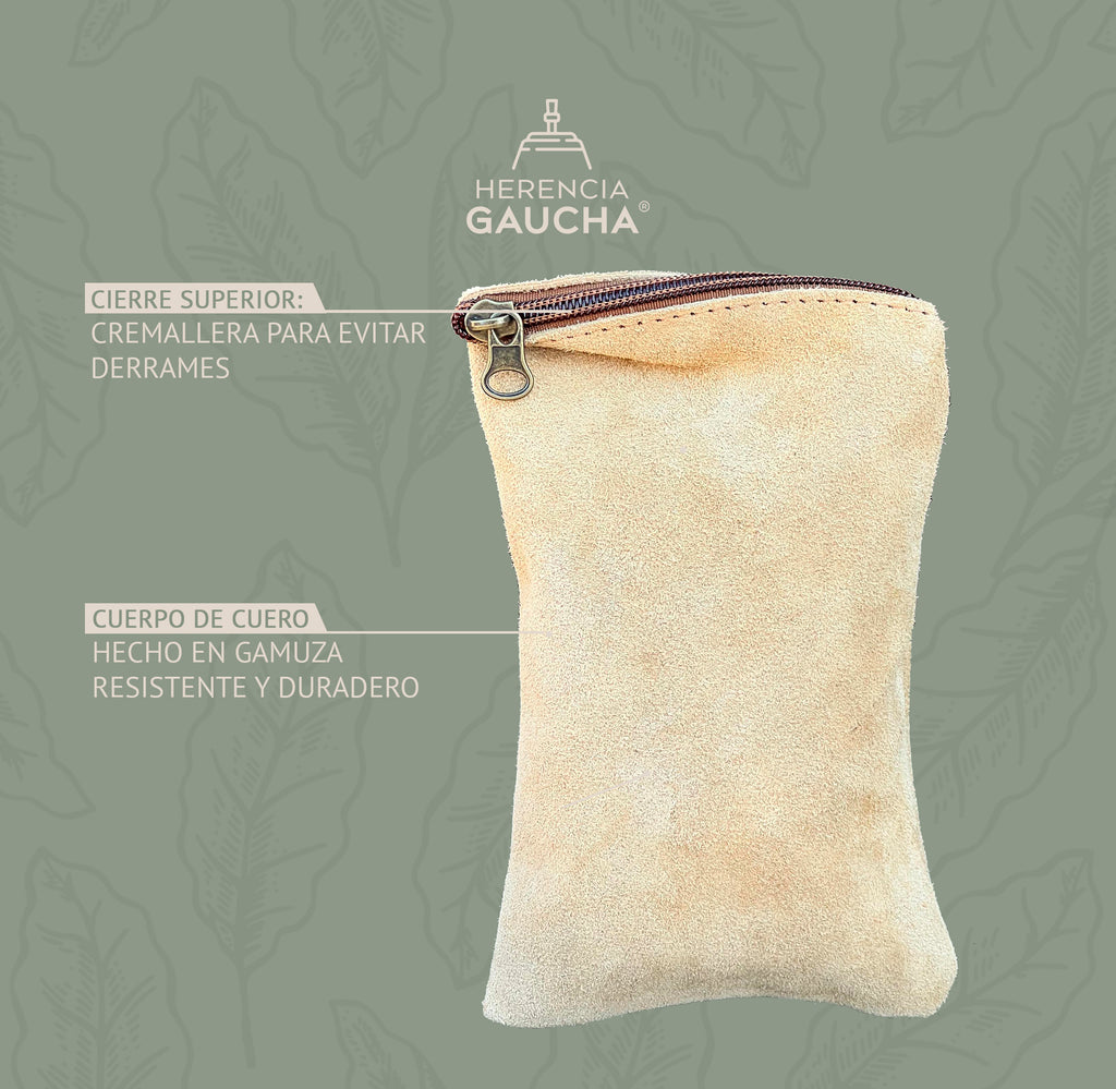 HERENCIA GAUCHA - Yerbera de Gamuza 1/4 Kg