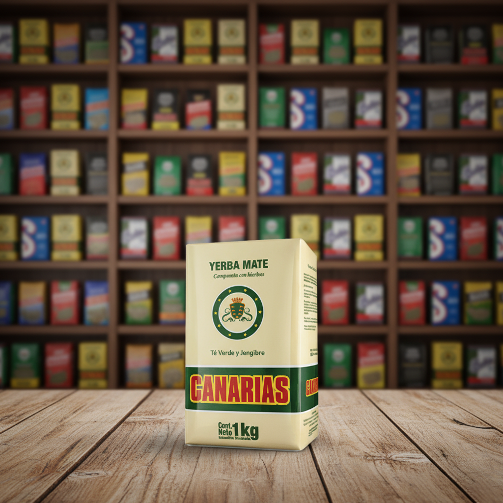 Yerba Mate Canarias Té Verde y Jengibre 1kg