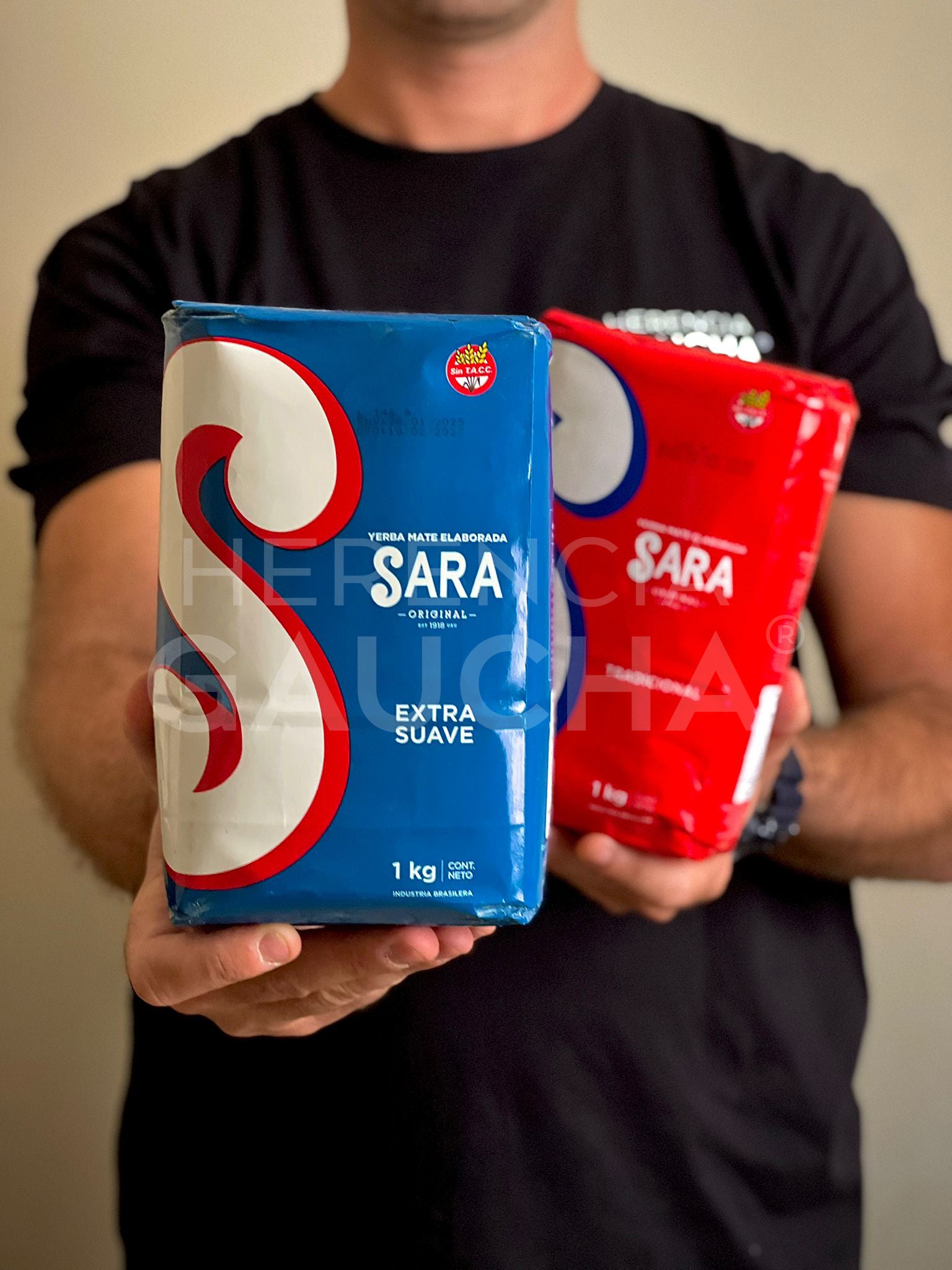 Yerba Mate Sara Azul, Extra Suave 1kg