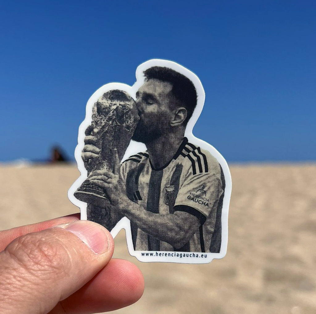 Sticker “Messi + Copa” – Alta Durabilidad y Definición