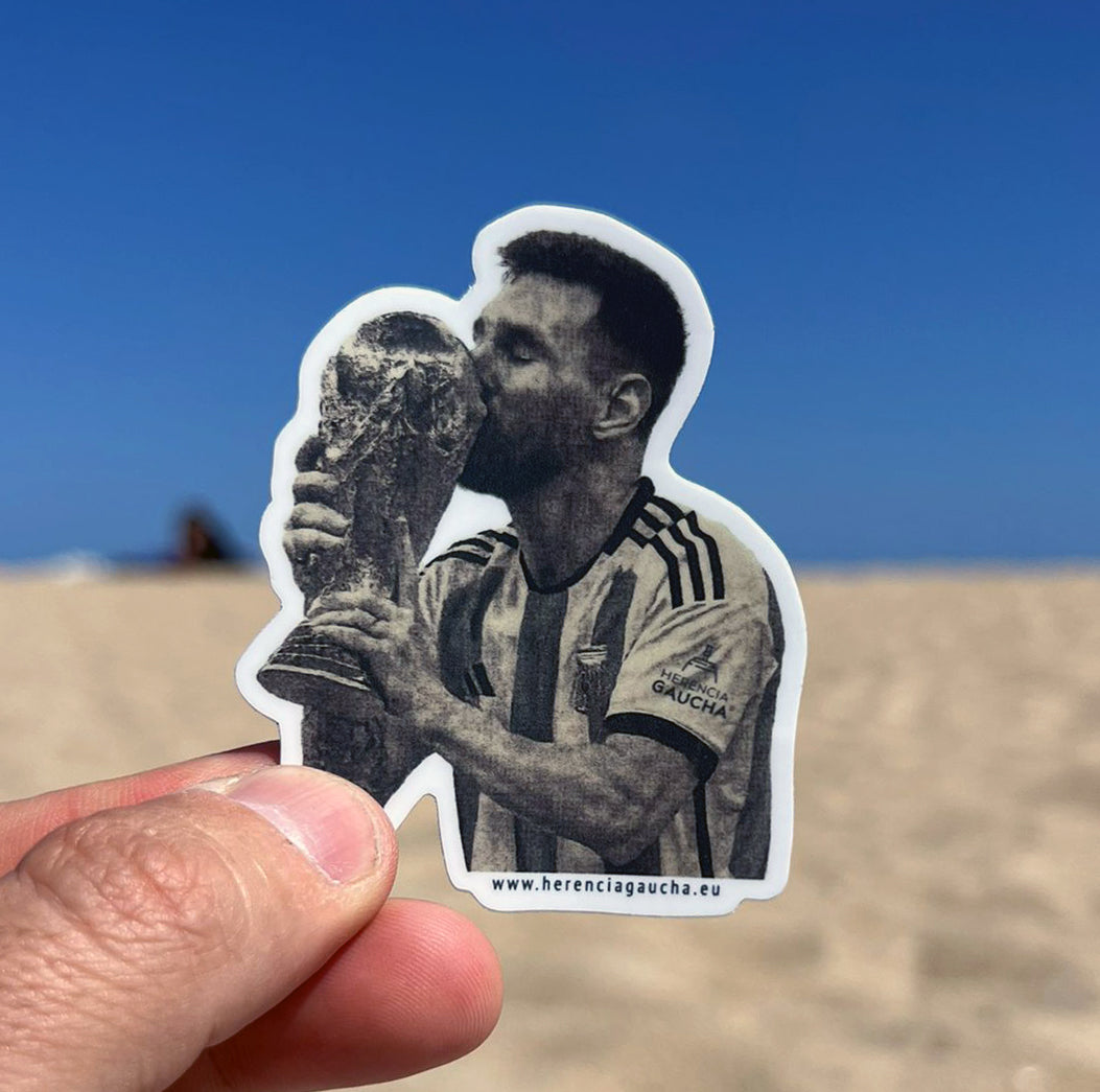 Sticker “Messi + Copa” – Alta Durabilidad y Definición