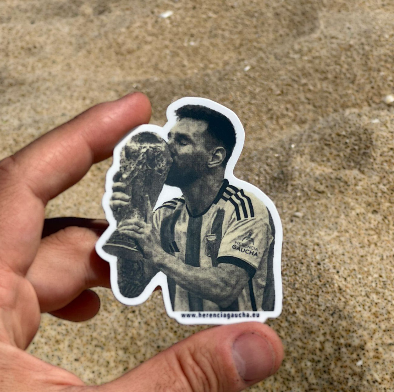 Sticker “Messi + Copa” – Alta Durabilidad y Definición