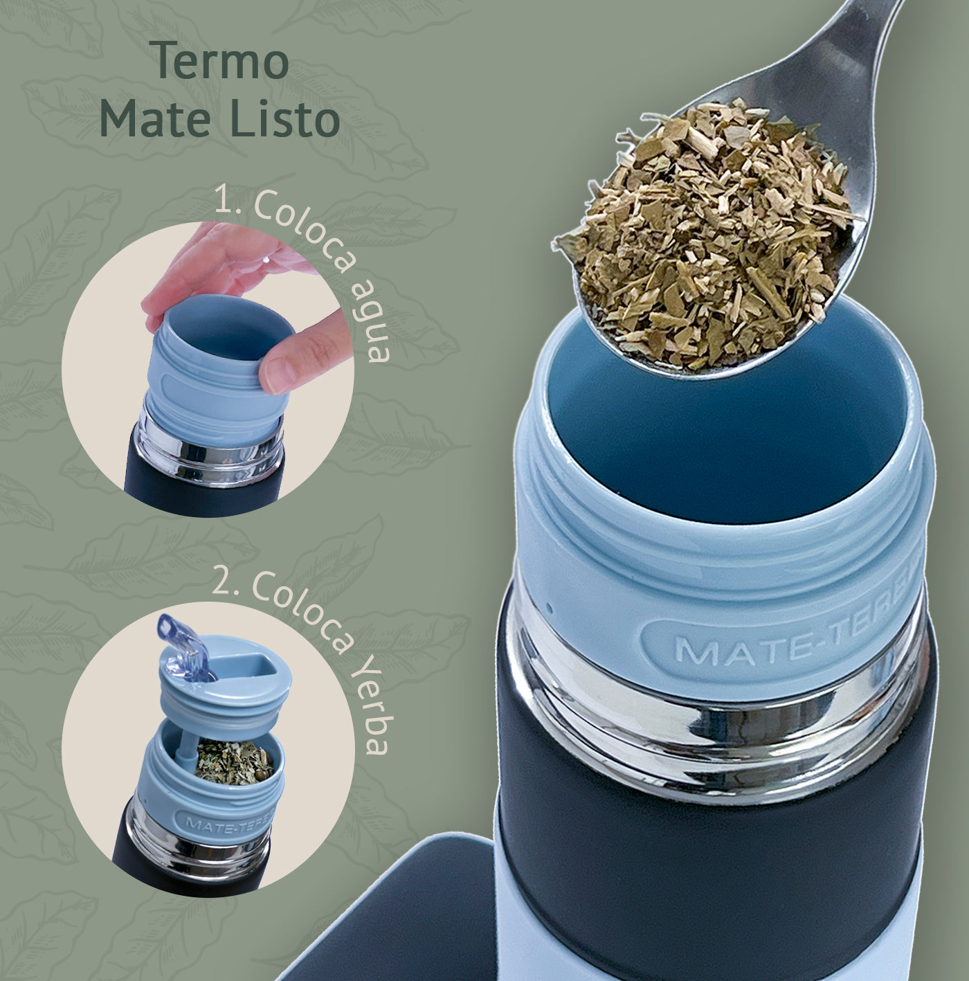 HERENCIA GAUCHA | Automate - Termo MateListo Tereré 750ml