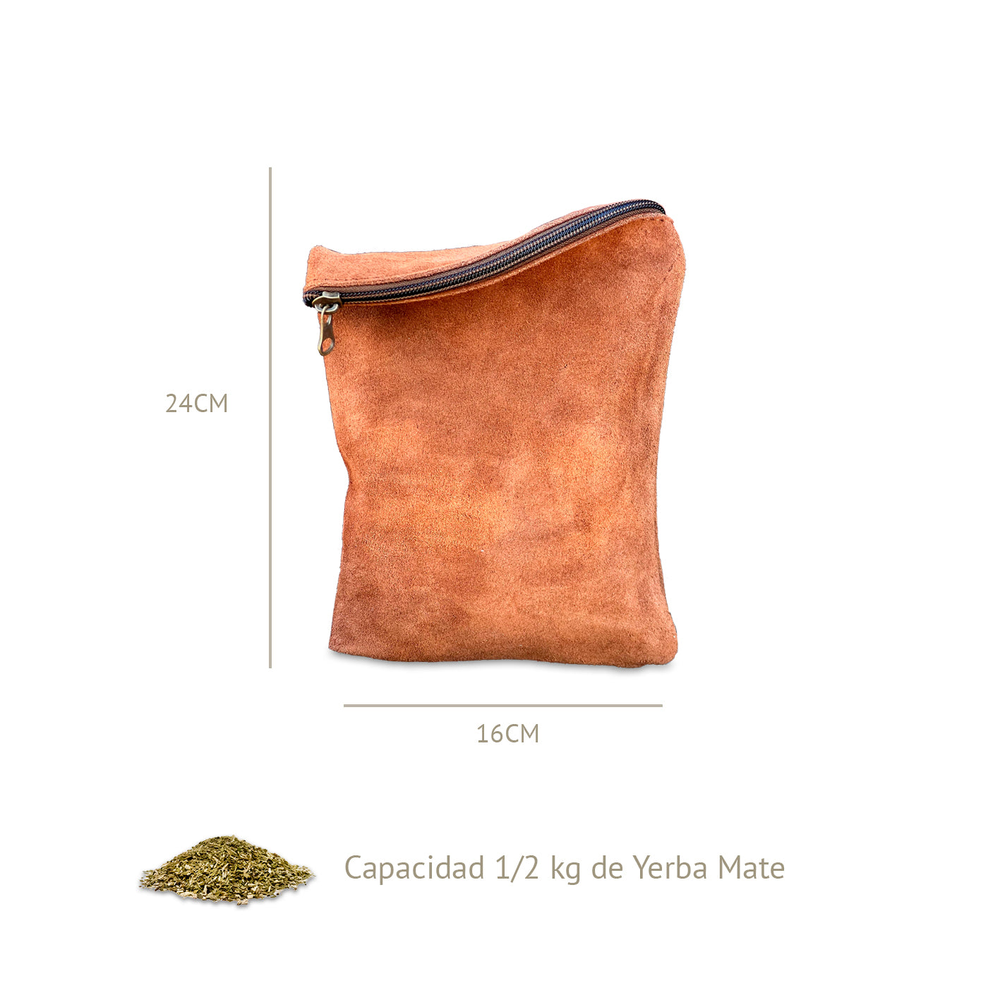 HERENCIA GAUCHA - Yerbera de Gamuza 1/2 Kg