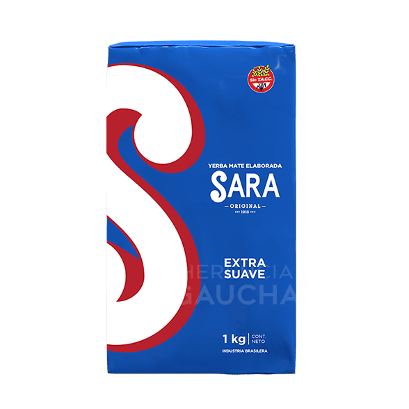 Yerba Mate Sara Azul, Extra Suave 1kg