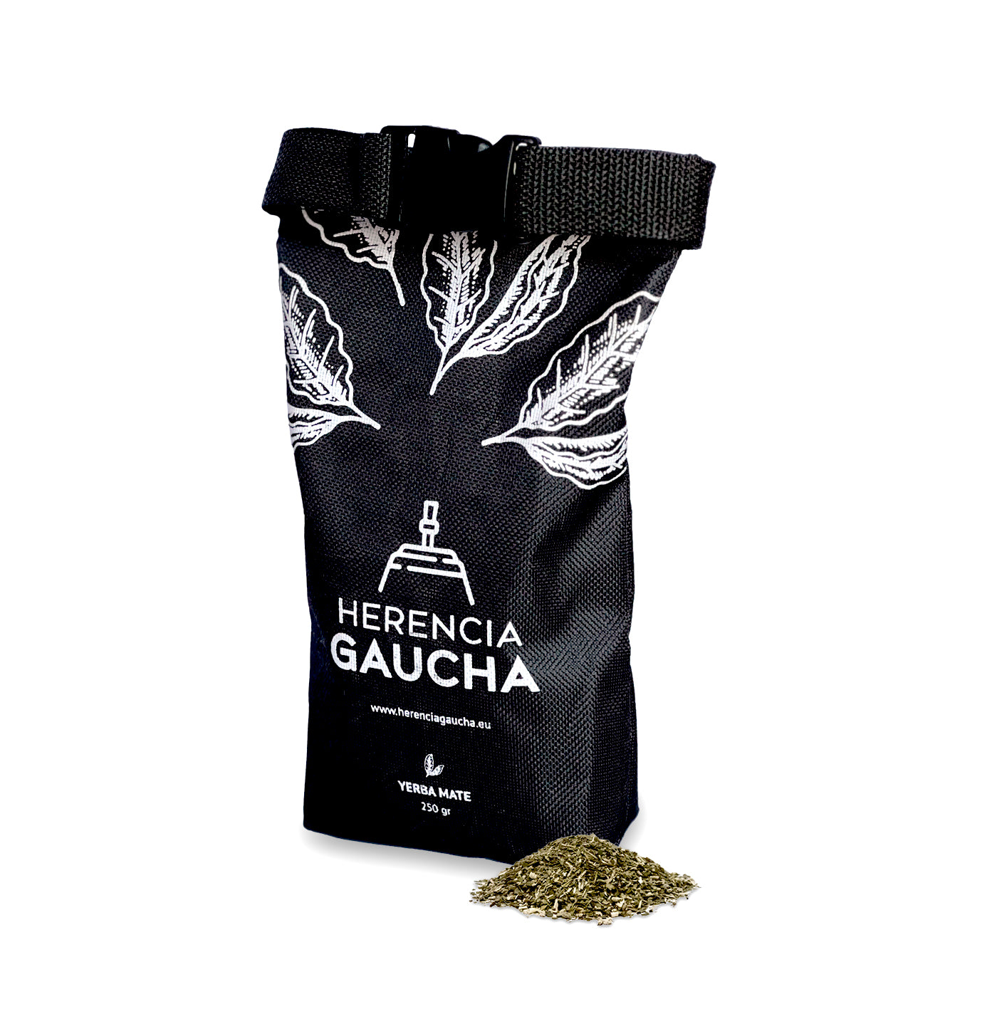 HERENCIA GAUCHA |Yerbera de Lona estanca 250gr. Portátil