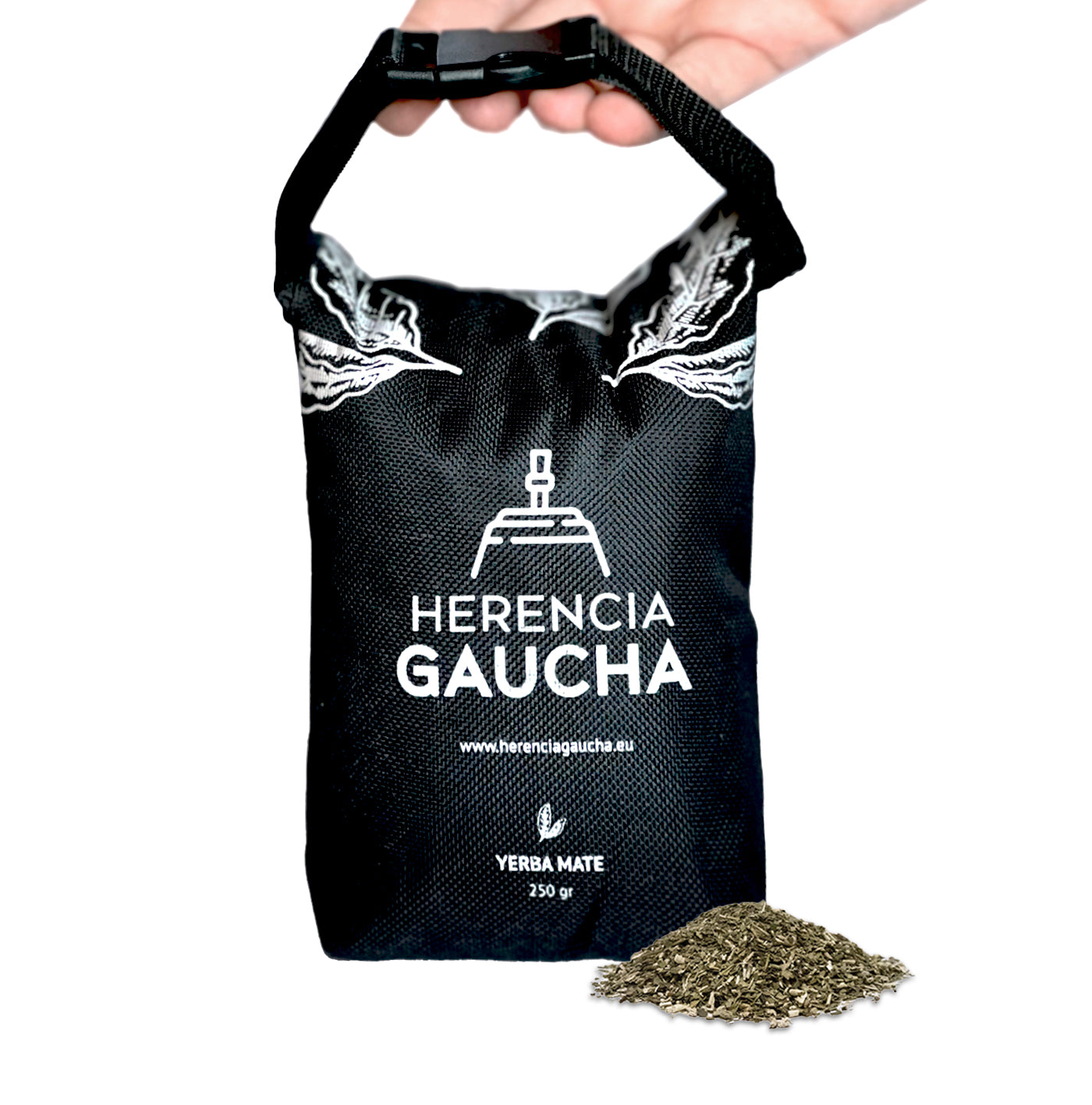 HERENCIA GAUCHA |Yerbera de Lona estanca 250gr. Portátil