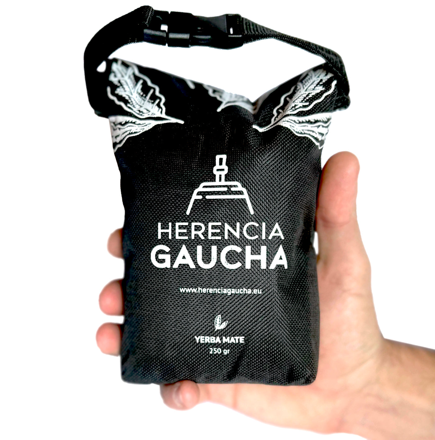 HERENCIA GAUCHA |Yerbera de Lona estanca 250gr. Portátil