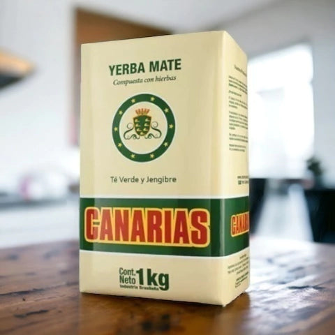 Yerba Mate Canarias Té Verde y Jengibre 1kg