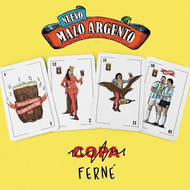 MAZO DE CARTAS ARGENTO - Naipes estilo español con personajes